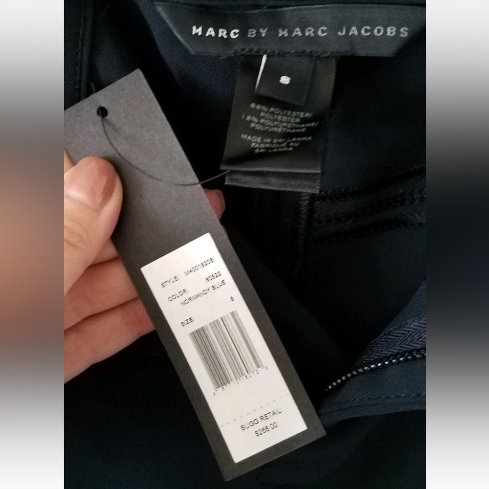 Marc by marc jacobs Navy skinny Leggings with front zippers,  Size 6-8, $270